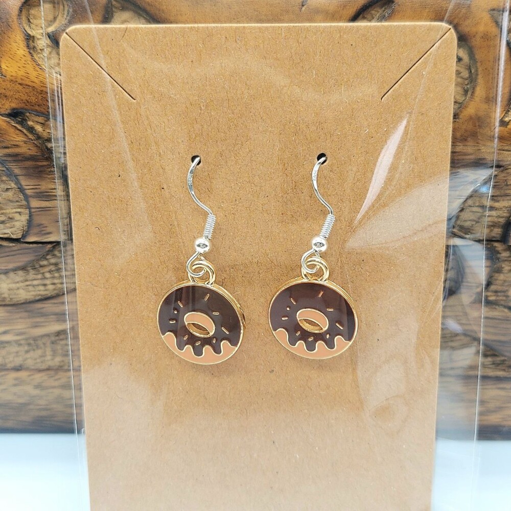 Chocolate Donut Earrings